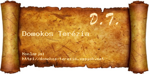Domokos Terézia névjegykártya