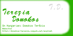 terezia domokos business card